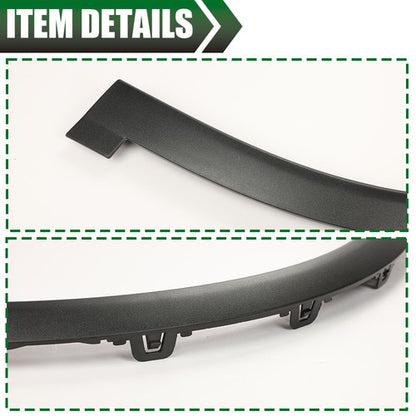 Solid Spare Fit For 16-21 Tesla Model X Front Left & Right Fender Flare Wheel Arch Molding