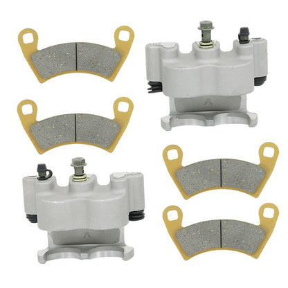 Solid Spare Front Left Right Brake Calipers w/Pads For Polaris Ranger Crew XP 900 / XP 1000