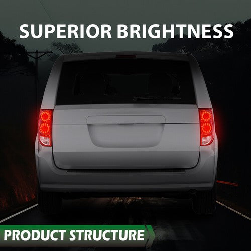 Solid Spare Fit For 2011-2020 Dodge Grand Caravan LED Tail Light Brake Lamp Left Driver Side
