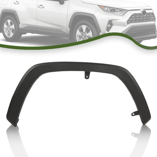 Solid Spare Fit For 2019-2022 Toyota Rav4 Front Right Side Fender Flare Molding Trim Black