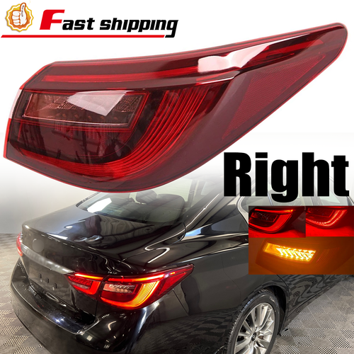 Right LED Outer Tail Light Rear Lamp For 2018 2019-2021 Infiniti Q50 26550-6HH1B