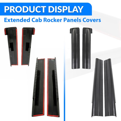 Solid Spare Fits 1999-2006 Silverado/GMC Sierra Extended Cab Rocker Panels Covers 14068