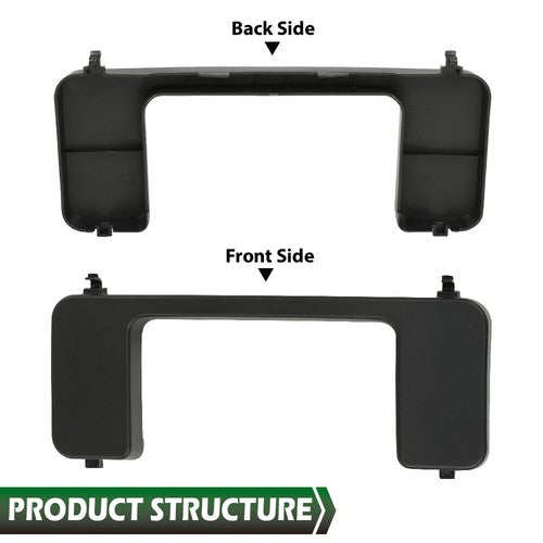 Solid Spare Fit For 2017-2022 Ford Super Duty XL XLT Front Bumper Tow Hook Bolt Cover Cap