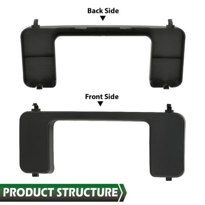 Solid Spare Fit For 2017-2022 Ford Super Duty XL XLT Front Bumper Tow Hook Bolt Cover Cap