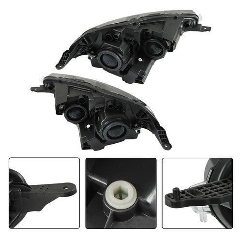 Solid Spare For Ford EcoSport S Sport 2018-2022 LH+RH Headlights Replacement Halogen Housing