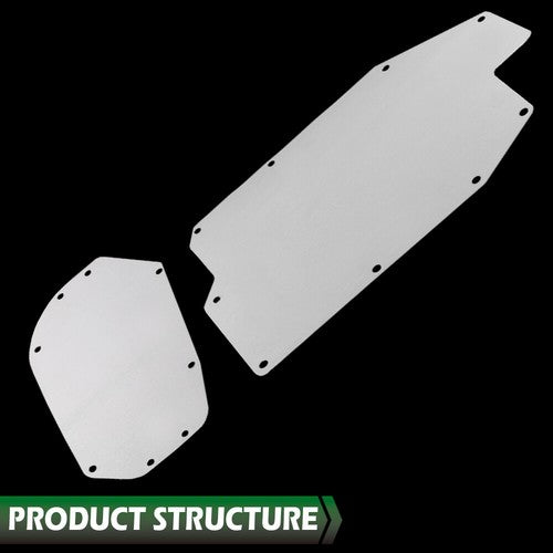 Solid Spare Fit For 1966-1967 Chevelle Aluminum A/C Heater Delete Panel Plate Complete Set