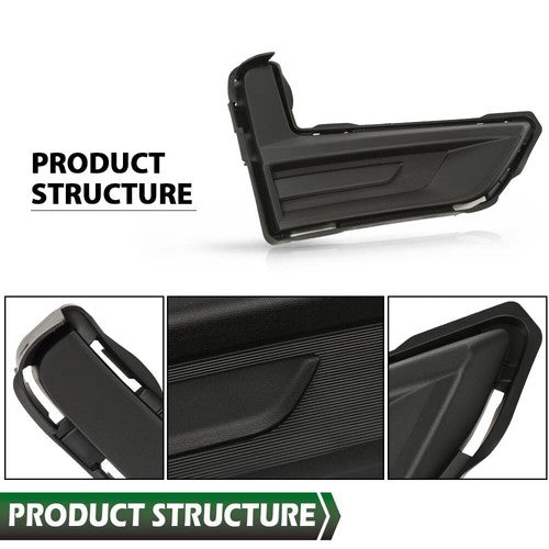 Solid Spare Fit For 17-20 Nissan Rogue Front Passenger & Driver Side Fog Light Cover