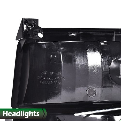 Solid Spare LED DRL Headlights Bumper Lamps Chrome Fit For 92-96 Ford F150 F250 F350 Bronco