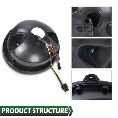 Solid Spare 4pcs LED Tail Lights Brake Lamps Fit For 05-13 Chevrolet Corvette C6 Coupe Black