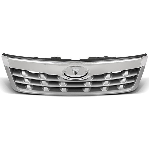 Solid Spare Fit For 2011-2013 Subaru Forester Front Bumper Upper Grille Assembly Silver