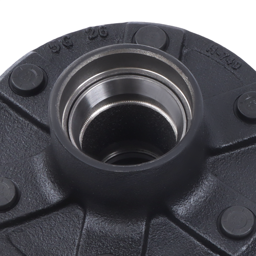 Solid Spare 6 on 5.5' Trailer Hub Kit For 3500 lbs. #84 Spindle With Trailer Bearing