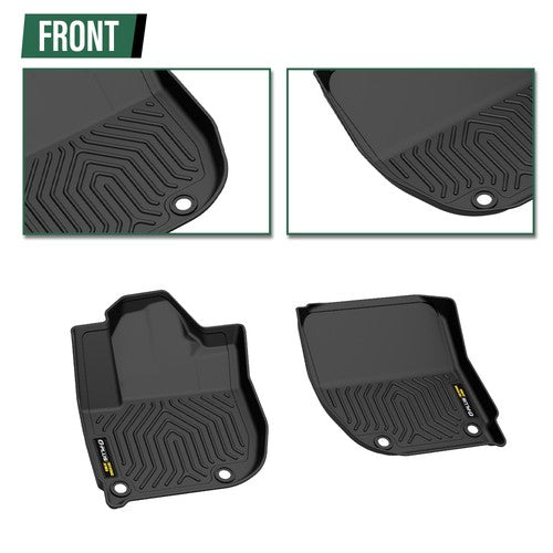 Solid Spare TPE Floor Mats Fit For 2016-2022 Honda HRV HR-V All-Weather Protection Liners