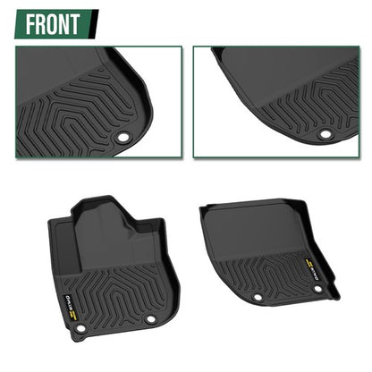 Solid Spare TPE Floor Mats Fit For 2016-2022 Honda HRV HR-V All-Weather Protection Liners