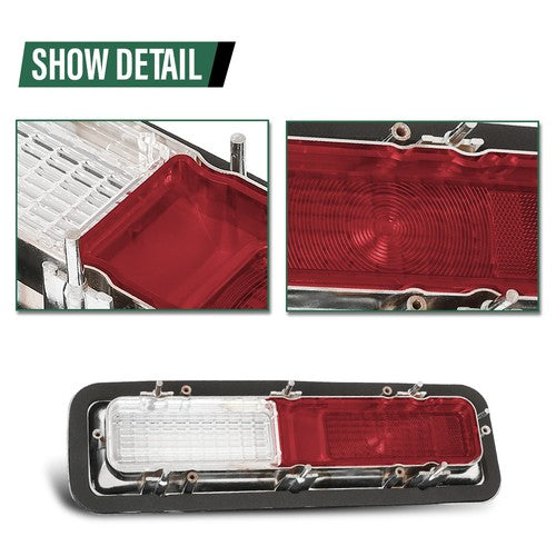 Solid Spare For 1968 Camaro Tail Lamp Kit Chrome Housings Bezel Lens Gaskets Standard NON-RS