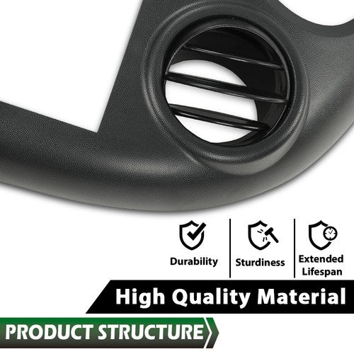 Solid Spare Fit For 2004-2008 Pontiac Grand Prix Black Center Dash Radio Bezel w/ 3 Buttons