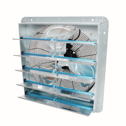 Solid Spare Shutter Exhaust Fan Aluminum High Speed Wall Mounted Greenhouse Garage USA 20''