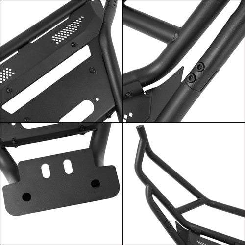 Solid Spare Black Front Brush Guard Bumper For 4WD Polaris RZR XP 1000/RZR XP 4 1000 14-23