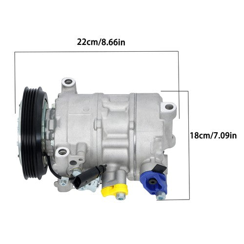 Solid Spare AC A/C Compressor & Clutches For Porsche Panamera Cayenne 2017-2023 2.9L 3.0L