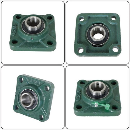 Solid Spare 4 PCS UCF205-16 Solid Base Pillow Block Flange Mounted Bearing 1" Bore 4 Bolt