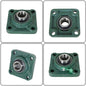 Solid Spare 4 PCS UCF205-16 Solid Base Pillow Block Flange Mounted Bearing 1" Bore 4 Bolt