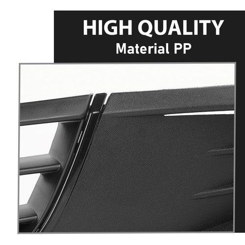 Solid Spare Fit For 11-14 Volkswagen Jetta Front Lower Bumper Grille + Fog Light Covers