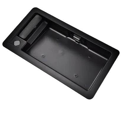 Solid Spare Rear Right Cargo Door Handle & License Plate Holder Fit For Ford E150 E250 E350