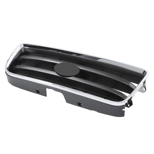 Solid Spare Front Bumper Upper Grille Chrome Shell w/ Insert For Subaru Forester 2003-2005