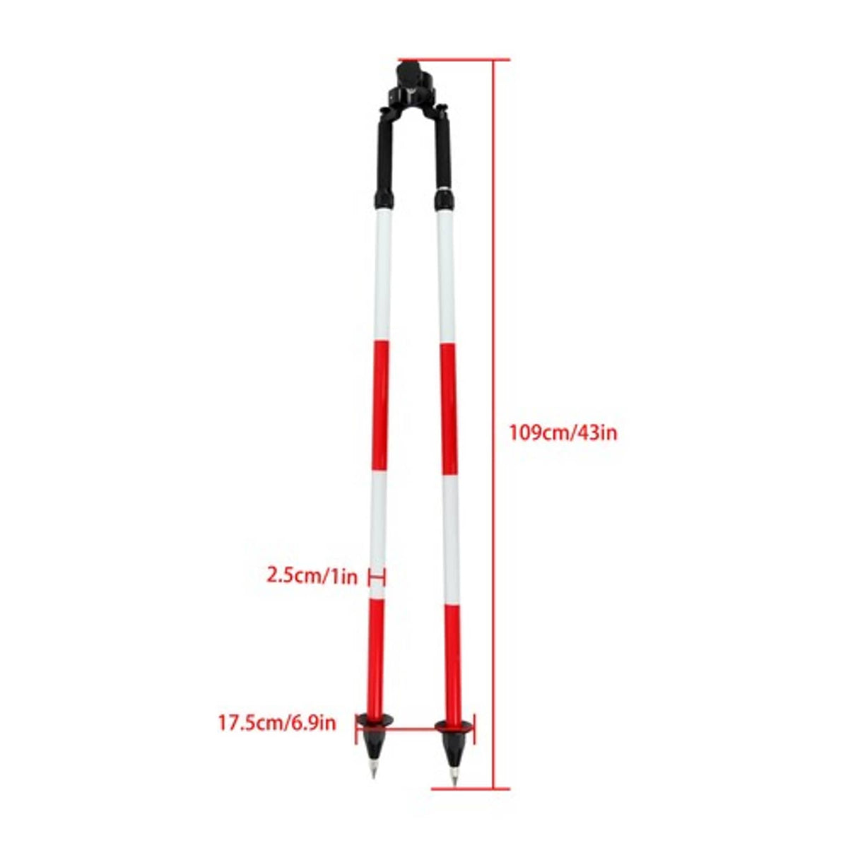 Solid Spare GPS Aluminum Alloy Two-legged Support Red And White Color New