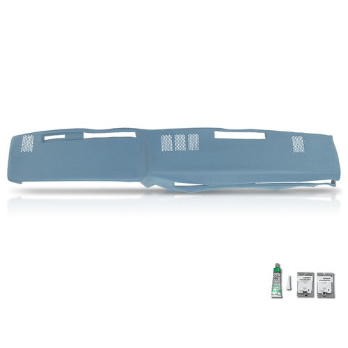 Solid Spare TPE Dash Pad Cover Light Blue Fit For 81-91 Chevy GMC C/K/R/V Truck/SUV Pickup