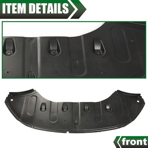 Solid Spare Fit For 2015-2017 Hyundai Sonata Front Engine Splash Shield Under Cover Black