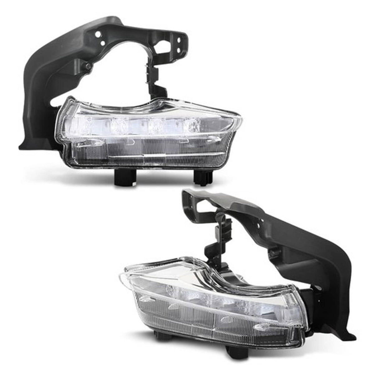Solid Spare Fit For 2014-2016 Toyota Highlander LED DRL Daytime Running Lights Left+Right