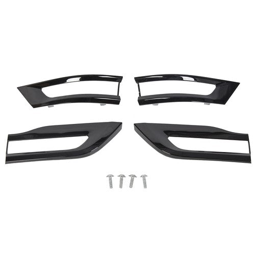 Solid Spare For 2014-2021 Jeep Grand Cherokee Gloss Black Tail Light Lamp Cover Trim Bezel