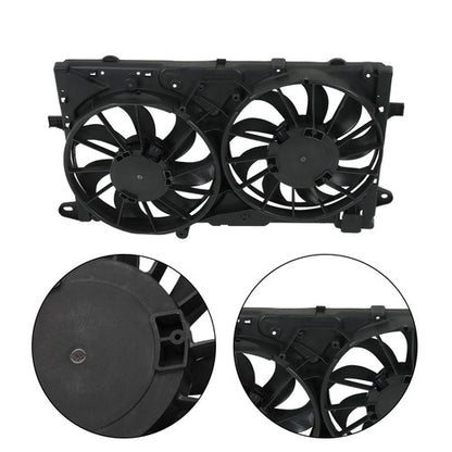 Solid Spare Fit For 2013-15 Chevy Malibu 2.0L 2.5L L4 Plastic Radiator Cooling Fan Assembly