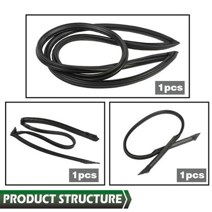 Solid Spare New Weather Strip Seal Full Weatherstrip Kit Fit For 84-89 Corvette C4 Coupe