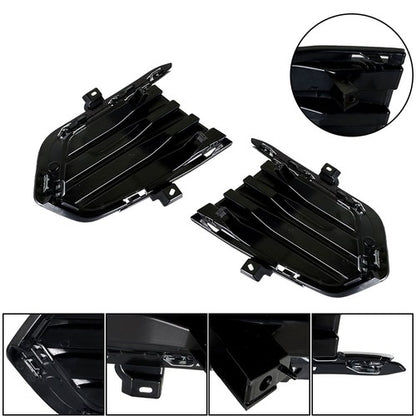 Solid Spare Fog Lamp Cover For Cadillac XT5 2017-2019 Black New Driver+Passenger Side Front