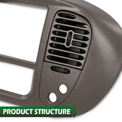 Solid Spare Fit For 97-03 Ford F-150 Expedition Dash Pad Dashboard & Dash Radio Bezel Brown