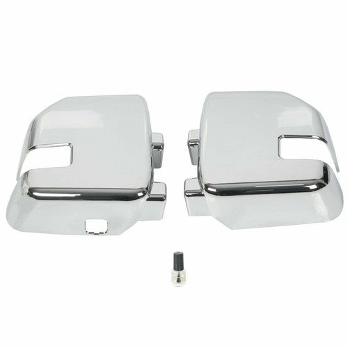 Solid Spare Full Chrome Mirror+ Handle Cover For Ford F250 F350/450/550 Super Duty 2017-2022