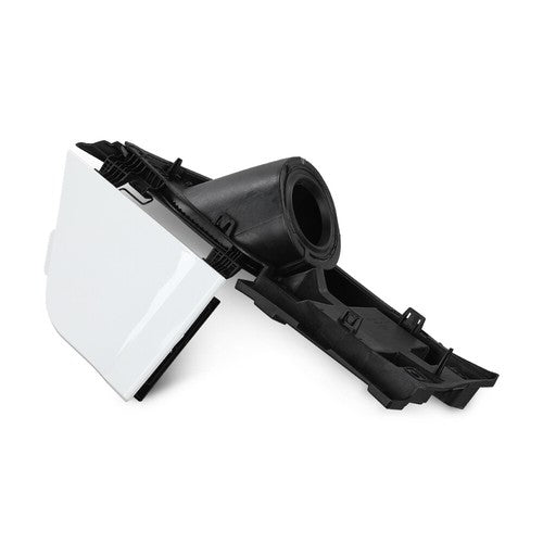 Solid Spare Fit For 15-23 Ford Transit 150 250 350 Fuel Filler Door Housing+White Gas Cover