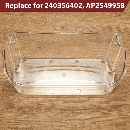 Solid Spare Clear Refrigerator Top Upper Door Bin Replacement For Frigidaire 240356402