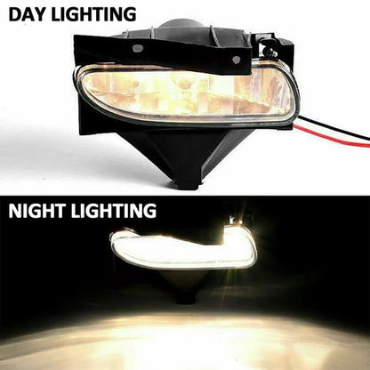 Pair Front Bumper Driving Fog Light Lamp W/Bulbs For 1999-2004 Ford Mustang GT
