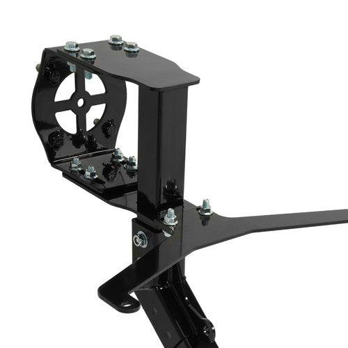 Solid Spare Black Steel Hitch Mounted Spare Tire Carrier For 2014-2025 Kawasaki Teryx4 800