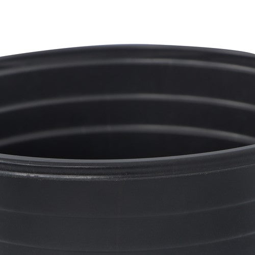 Solid Spare 100 Pcs 6' Plastic Flower Pots Seedling Cups Black W/Drainage Hole