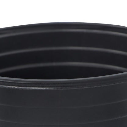 Solid Spare 100 Pcs 6' Plastic Flower Pots Seedling Cups Black W/Drainage Hole