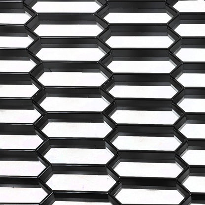Solid Spare Honeycomb Front Upper Grille Glossy Black For Transit T150 T250 T350 2020-2022