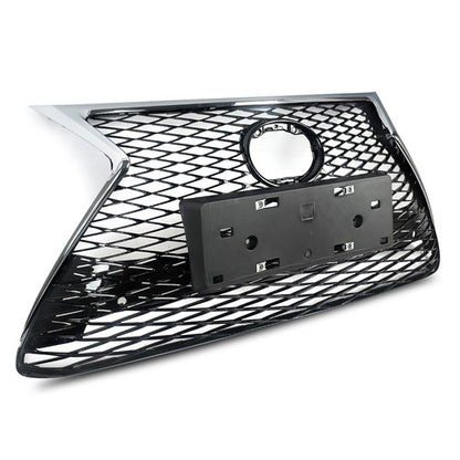 Front Bumper Grille For 2015-2017 Lexus NX200T NX300H F Sport Grill Chrome Black