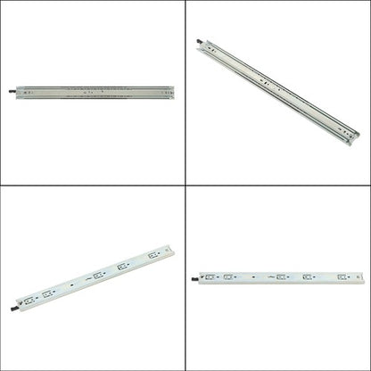Solid Spare 1 Pair Locking Drawer Slides 24 Inch Full Extension & Lock 150 lb Load Capacity