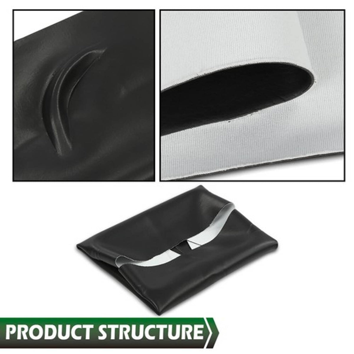 Solid Spare Fit For 1982-2000 PRE-2000 DS Golf Cart Black Club Car Front PU Seat Covers 3Pcs