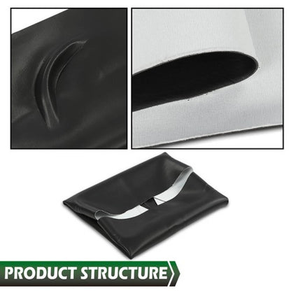Solid Spare Fit For 1982-2000 PRE-2000 DS Golf Cart Black Club Car Front PU Seat Covers 3Pcs