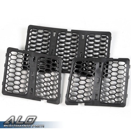 Solid Spare Fit For 2014-2016 Jeep Grand Cherokee Front Grille Inserts Mesh Honeycomb Cover