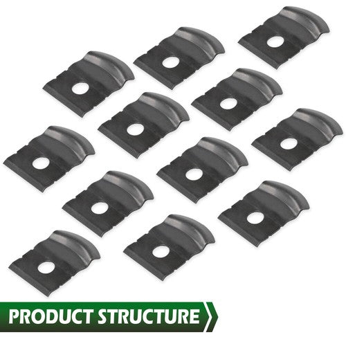Solid Spare Fit For 1962-1972 GM Nova Impala 1" Tall Rocker Molding Clips & Screw 12Pcs